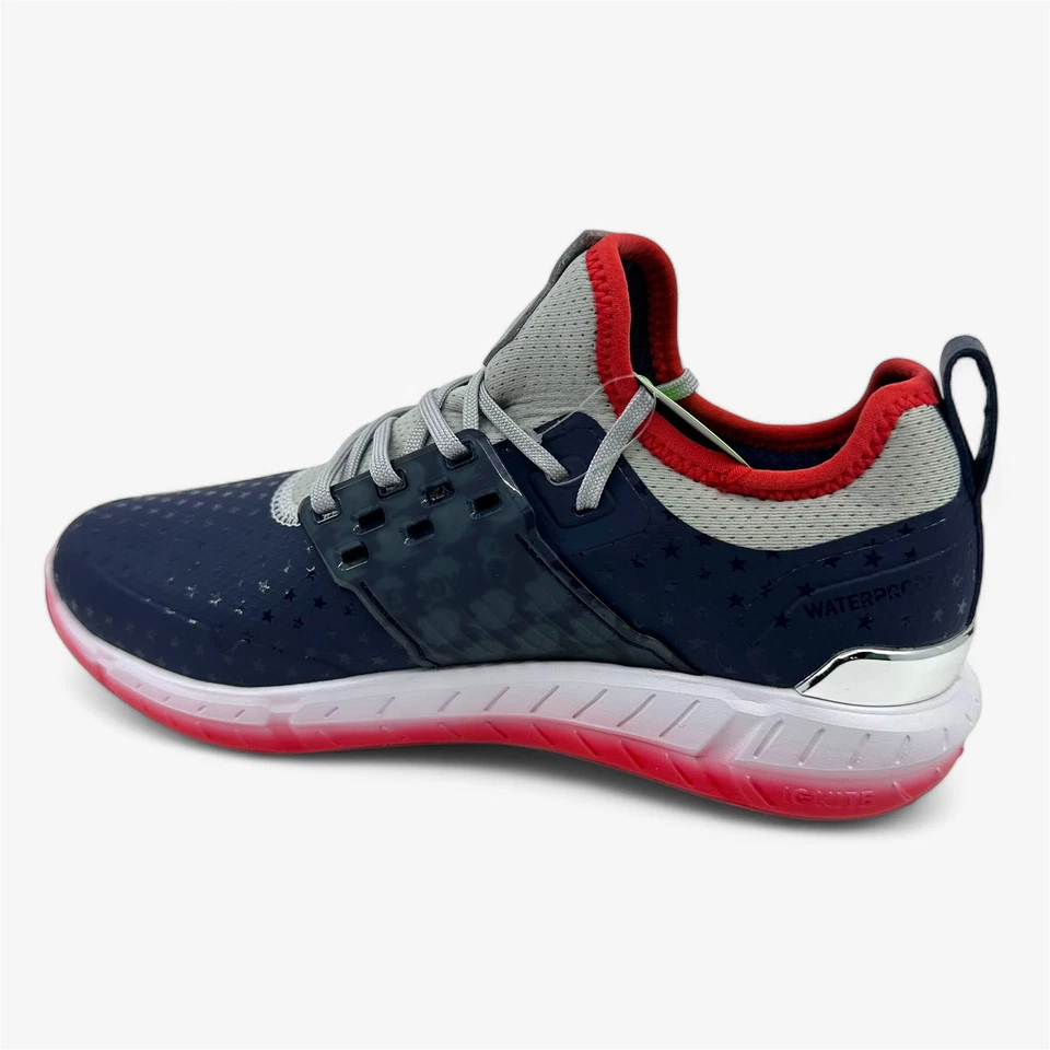Zapatilla deportiva impermeable PUMA Articulate Stars Stripes azul marino todos los tiempos roja para hombre talla 7,5 Foto 3 de 4