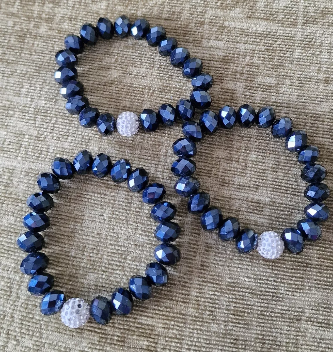Sparkly beaded bracelets sale