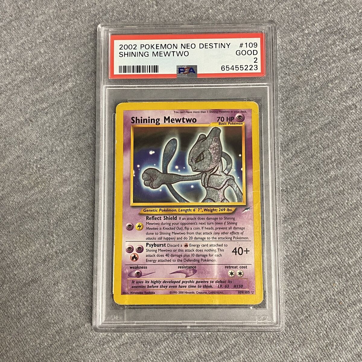 2002 Pokemon Neo Destiny #109 Shining Mewtwo PSA 2 GOOD 109 2002 Pokemon Neo Destiny #109 Shining Mewtwo PSA 2 GOOD 109