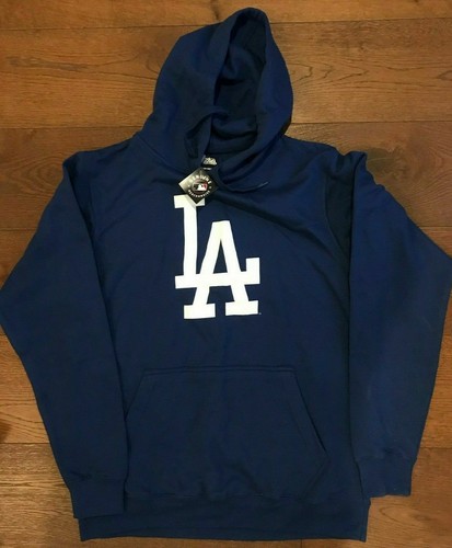 STITCHES MLB LOS ANGELES DODGERS LOGO 2020 CHAMPION LA PULLOVER HOODIE S/M/L/2XL - 第 5/12 張圖片