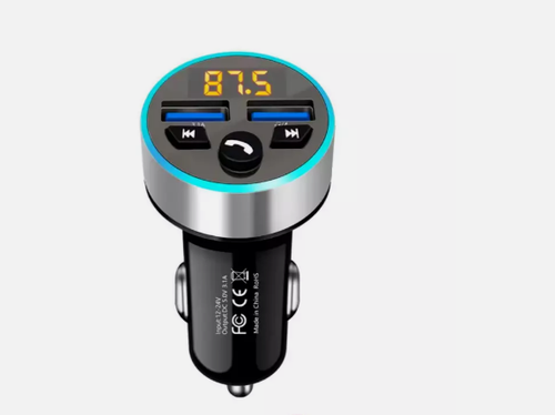 Car Wireless Bluetooth 5.0 FM Transmitter MP3 Player USB Car Charger Adapter UK - Picture 3 of 4