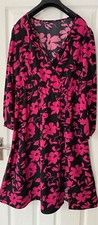 New Plus Size Autumn/ Winter Ladies long sleeve  floral dress size 16/18