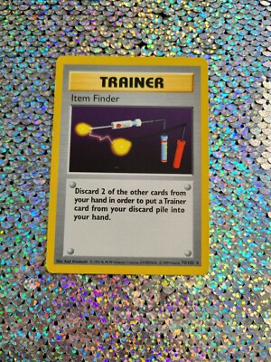 Item Finder 74/102 Rare Base Set Unlimited Trainer Pokemon Card WOTC | eBay
