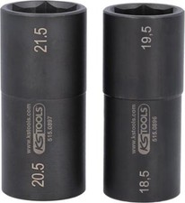 KS Tools 515.0895 1/2'' Spezial-Alu-Felgen-Kraft-Stecknuss-Satz für Ford, 18,5 /
