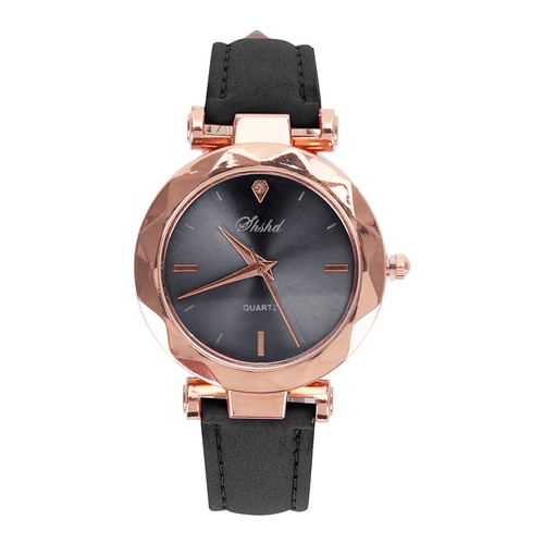 Leather Wristwatch Casual Watch Analog Crystal Women Fashion Quartz Watch - Picture 12 of 48