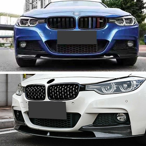 Fit For 2012-2018 BMW F30 3 Series M Sport Front Bumper Lip Spoiler Carbon Fiber - Picture 8 of 19