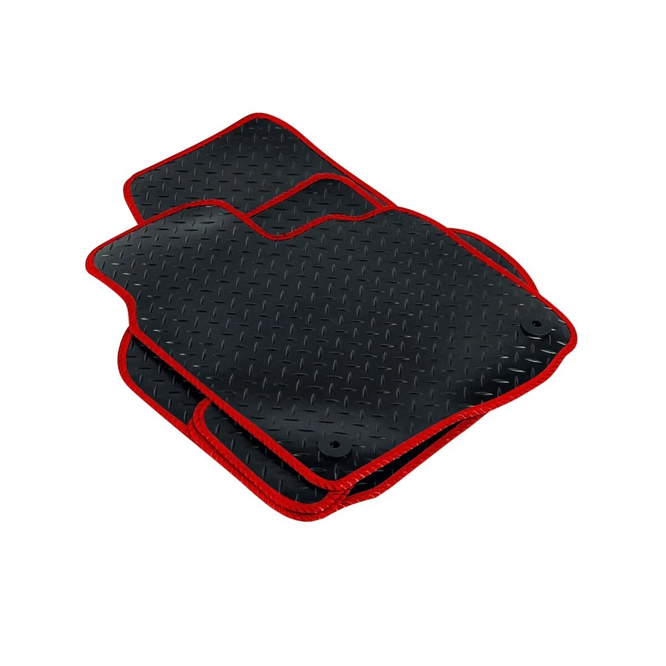 Fits Chevrolet Epica (2008 - 2011) Car Floor Mats Black Rubber 4 pcs - Image 3 of 4