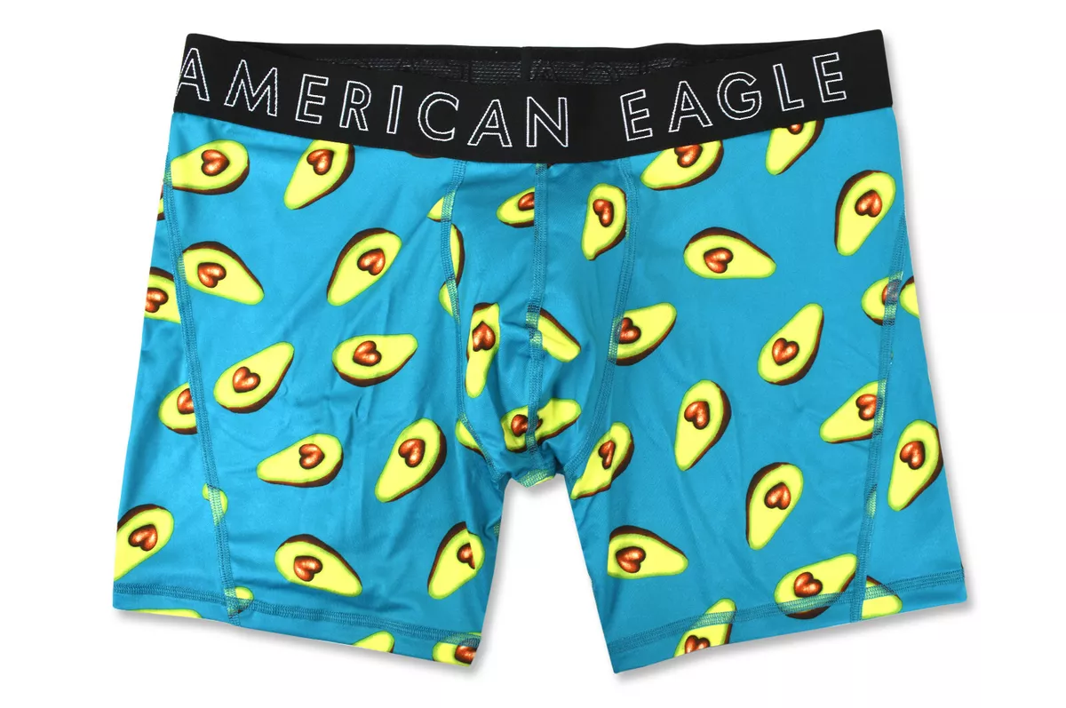 Buy American Eagle Men Multi Color Surf Palms 6 Inches Flex Boxer Briefs  online