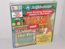 Fox and Geese AND Shut The Box Boardgame. Judy/Instructo 1999 VINTAGE. NEW