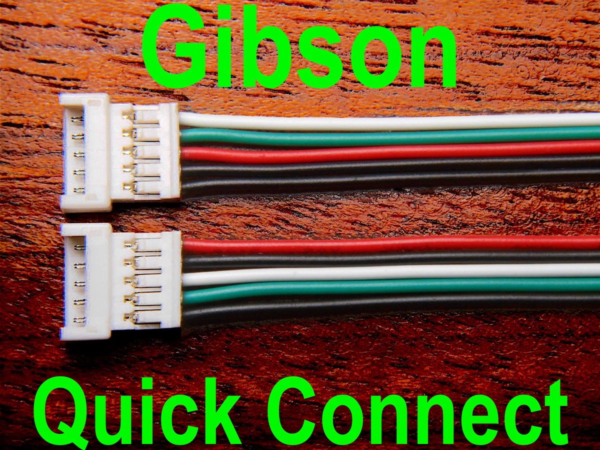 2 Gibson Quick Connect for regular pot harness Non Pcb Connector pickup plug