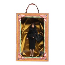 DOLCE & GABBANA Dolls Black Dress Ceramic Porcelain Fashion Leather Sicily Bag