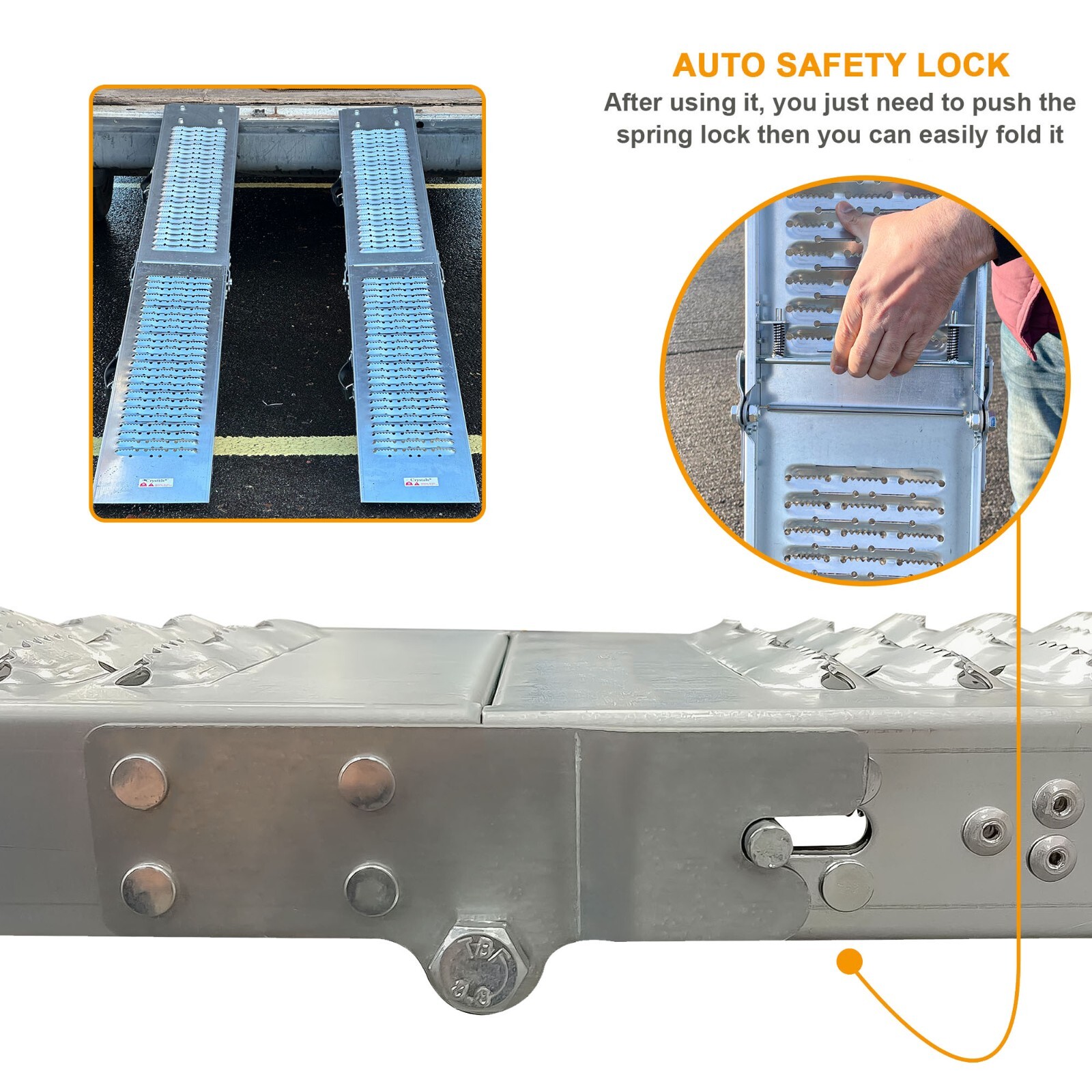 2pc Foldable Loading Ramps For Golf Buggy / Motor Bike / Quad / Scooter