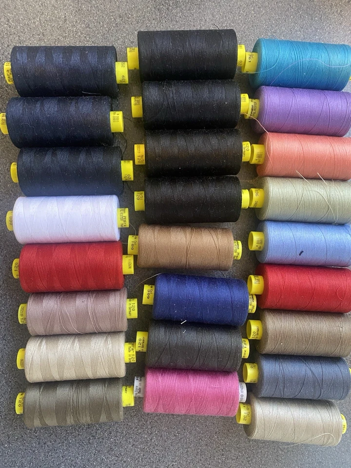 40 gutermann thread set and 129 metal and plastic zippers Zip - Image 3 of 4