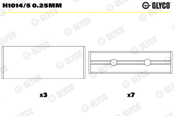 Glyco Kurbelwellenlager FüR Dacia Logan MCV Ks_ 1.6 Sandero Js_ Fs_ Renault-image