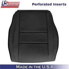 2011-2021 For Jeep Grand Cherokee Genuine Leather Driver Bottom Seat Cover Black