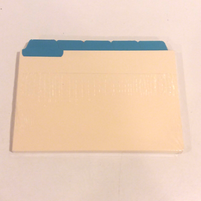 Oxford Index Card Guides with Laminated Tabs Alphabetical