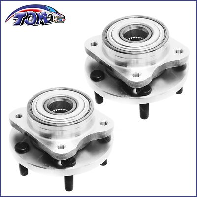 2PCS Front Wheel Hub & Bearing for 1996-07 Dodge Caravan Chrysler Town & Country