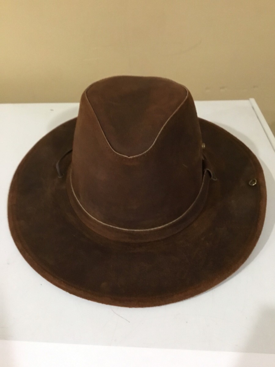 本革　ミネトンカ THE AUSSIE HAT ブラウン Minnetonka Women's Aussie Hat - Waterproof Hat Designed with