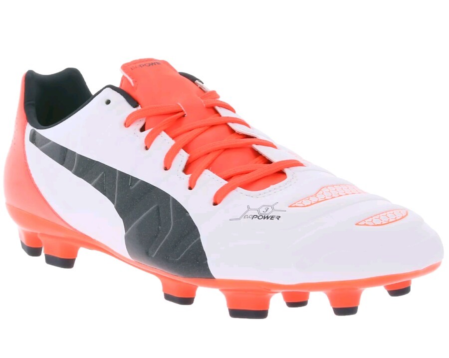 PUMA EVOPOWER 3.2 FG Men's Shoes Soccer Trainers White