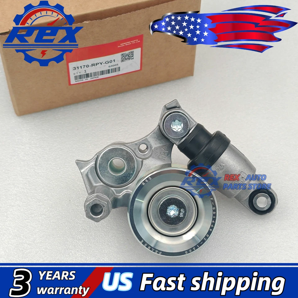 OEM Belt Tensioner Assembly For 2017-2024 Honda Civic Accord Acura RDX TLX 2.0L - Image 3 of 4