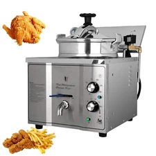 110V Commercial High Pressure Fried Chicken Stove 16L 50-200℃ Pressure Fryer