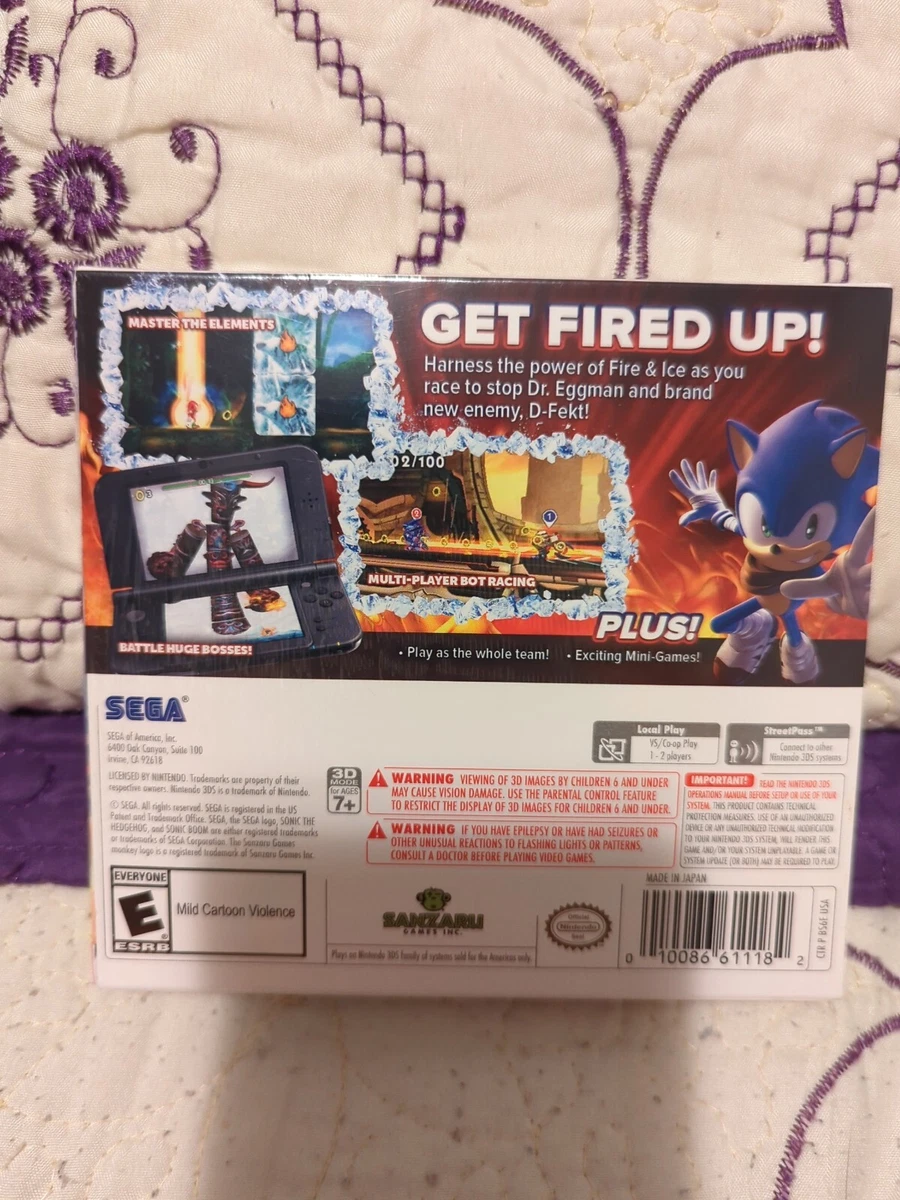 Nintendo Wii, PS3 Lot & Sonic Boom: Fire And Ice For 3DS w/ Bonus DVD, Games