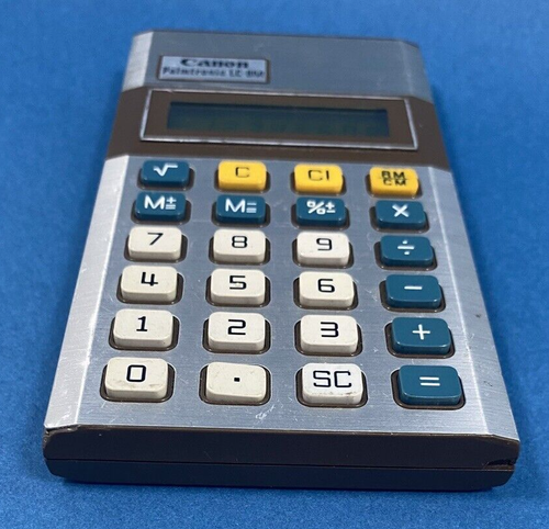Calculatrice CANON Palmtronic LC-8M Vintage Fonctionne - Photo 2/8