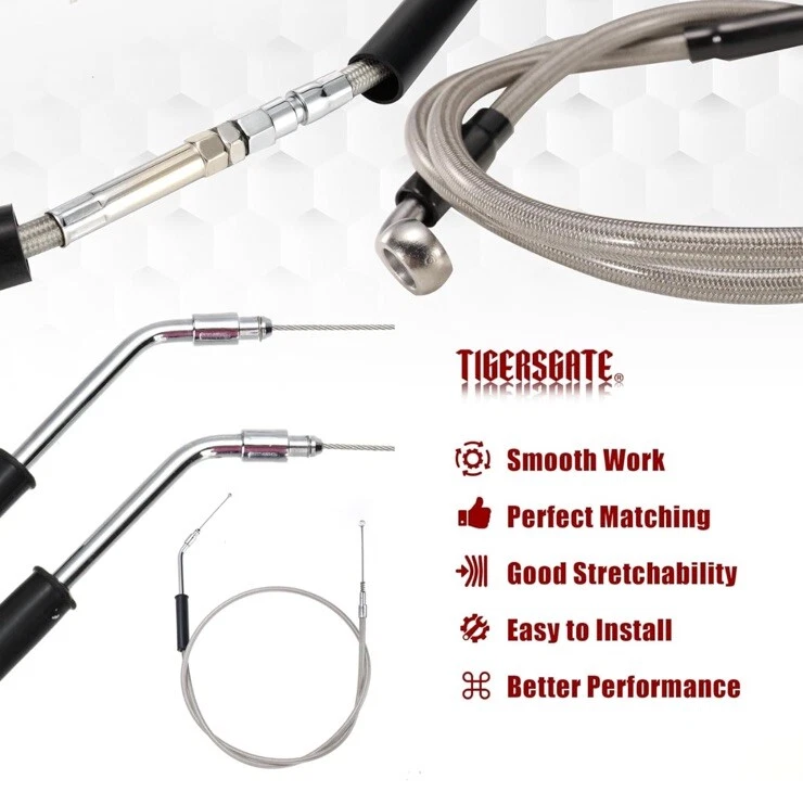 TIGERSGATE 14" Sportster Handlebar Extended CAN-Bus & Front Turn Signal Wiring - Image 4 of 4