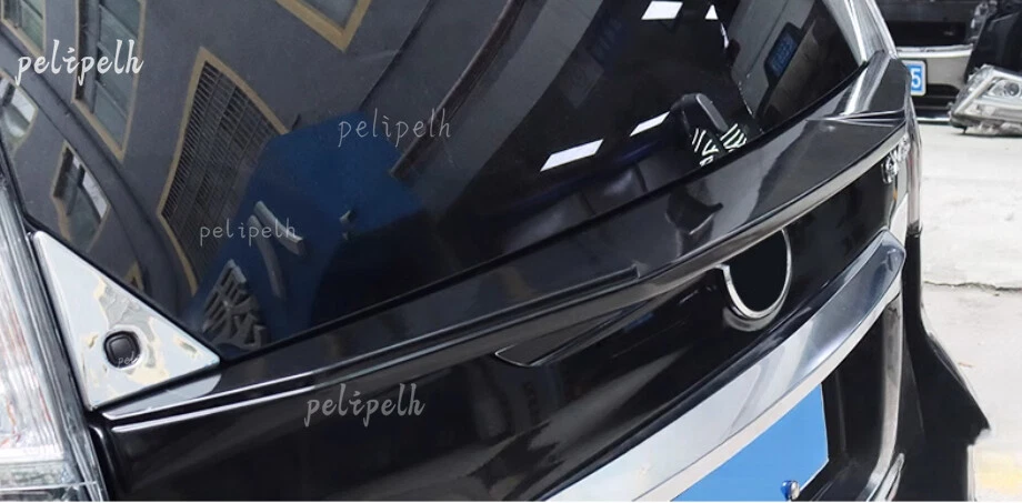 2PCS Glossy black+white Rear Trunk Spoiler Wing Flap For Lexus GX460 400 10-2023 Foto 4 de 4