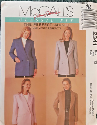 Vintage McCall's Pattern 2341 Misses' Lined Jacket Sewing Craft Project ...