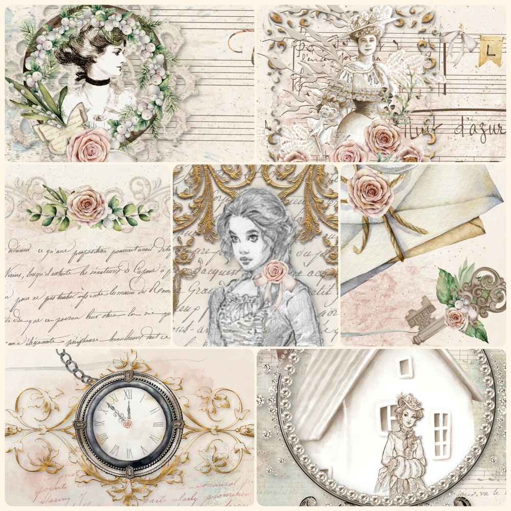 Scrapbook Paper | Shabby Chic Papers | Unique Paper Crafting Papers