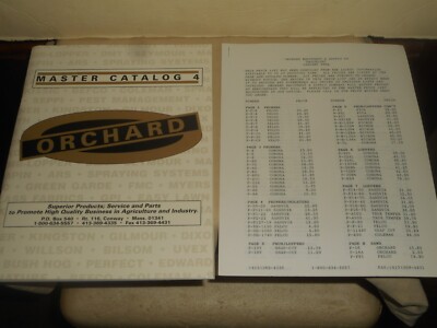 ORCHARD Equipment & Supply Co. 1992 MASTER CATALOG #4 & Rate Sheet APPLE FARMING