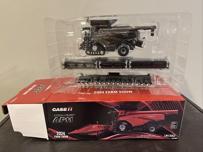 2024 FARM SHOW ERTL 1:64 CASE IH Axial-Flow AF11 Tracked Combine BLACK CHROME