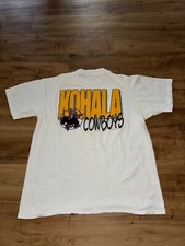 Vintage Kohala Cowboys Shirt Mens Size L Single Stitch Made In USA Oneita Art