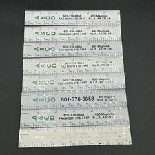 Lot Of 8 Vintage ASCO Hardware Rulers 6”