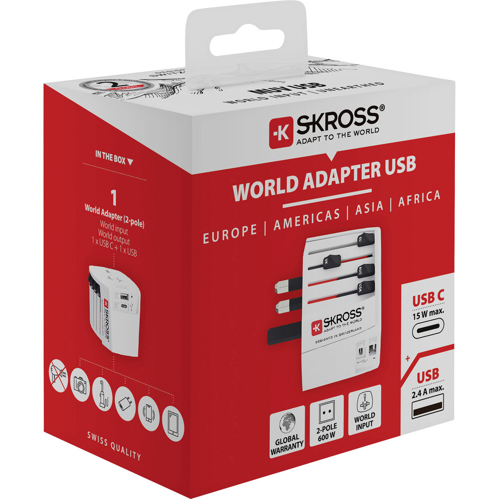 Thumbnail - Skross 1302962 Reiseadapter Muv Usb (ac)