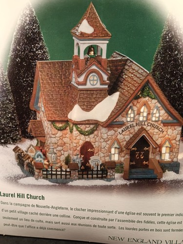 Dept 56. New England Village "Laurel Hill Church" Never Displayed Or Out Of Box - 第 1/12 張圖片