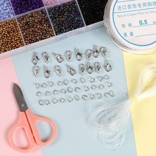 Incraftables 26400pcs Seed Beads for Jewelry Making (24 Colors) (2mm Small Bead) - Picture 7 of 9