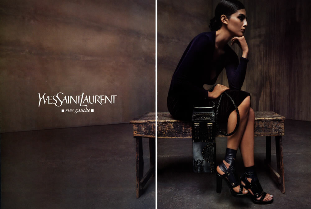 2001 YSL Yves Saint Laurent Steven Meisel Liliana Dominguez 4-page