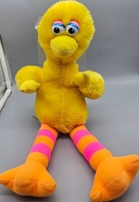 Sesame Street Big Bird Plush 12 Inch Closed Mouth Philippines Vtg 70s Applause