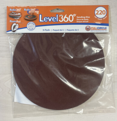 Radius 360 Drywall Sanding Discs, 9'' 220-Grit (5 Pack) Fits PC 7800 