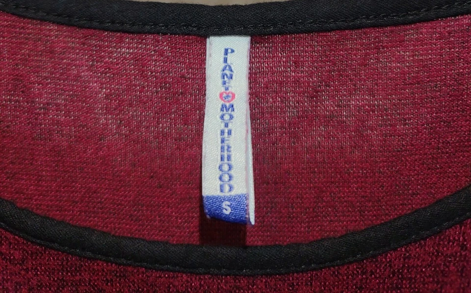 Top de maternidad Planet Motherhood para mujer rojo pequeño Foto 2 de 4