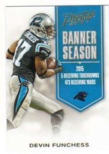 2016 Panini Prestige Football Banner Season #13 Devin Funchess Panthers