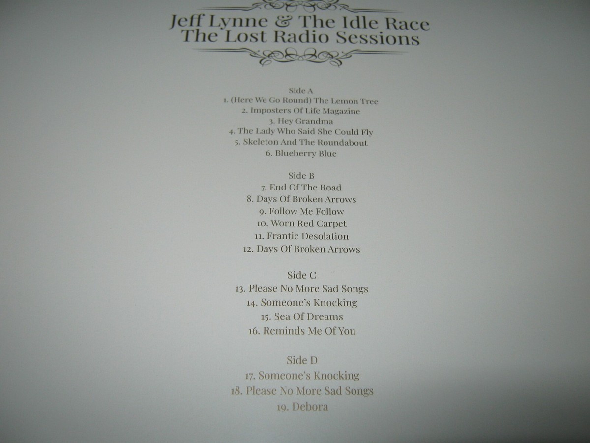 JEFF LYNNE & The IDLE RACE Lost Radio Sessions NEW SEALED Double