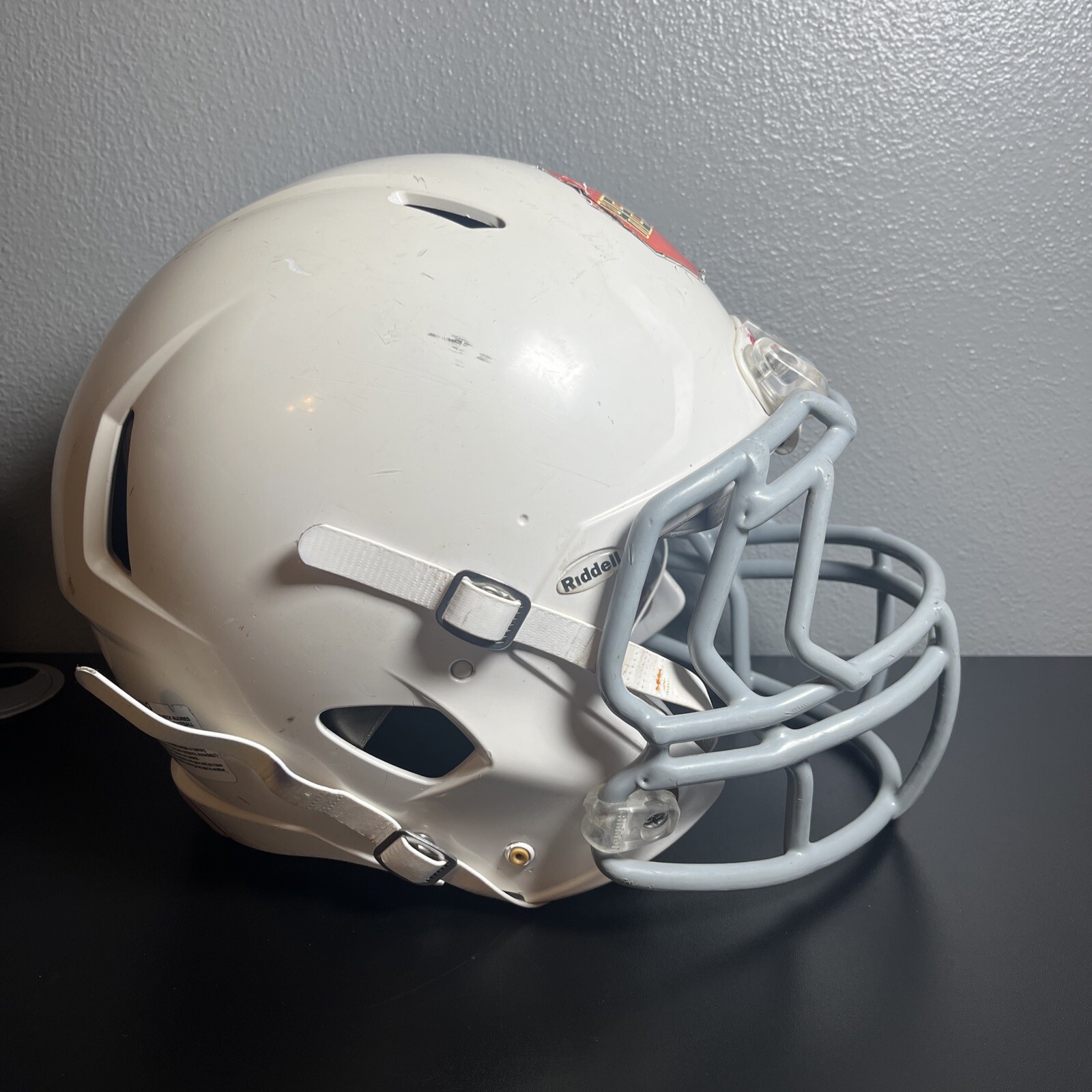 Riddell Speed Youth Large Football Helmet W/ Chin Strap White 2014 eBay