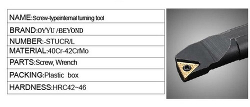 S25S-STUCL16 25×250mm Internal Lathe Boring Bar Turning Tool holder For TCMT16T3 - Picture 5 of 5