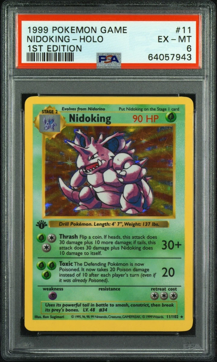 Pokémon TCG Base Set Grade 6 English Collectible Individual Card