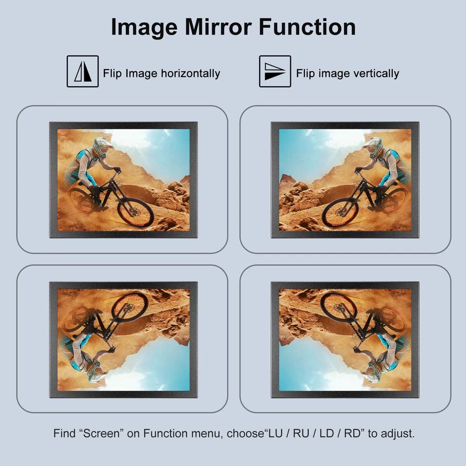 Eyoyo Mini 8 inch Computer PC Monitor Portable IPS LCD Screen With HDMI VGA AV - Image 4 of 4