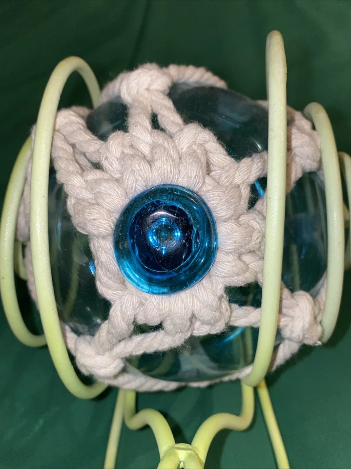 日本玻璃钓鱼浮海泡沫蓝色在黑暗中发光蜗牛大理石眼睛 — 第 4/4 张图片