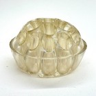 Vintage Clear Lucite Flower Frog Dome 19 Hole Floral Arranger USA Made
